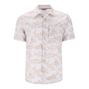 Simms Challenger Short Sleeve Shirt Men's in Saltwater Cloud